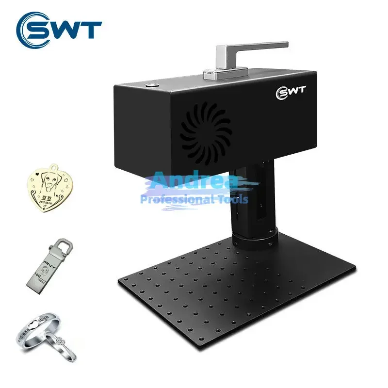 For home diy use dual engraving machine small desktop 10w fiber marking machine for metal bottle