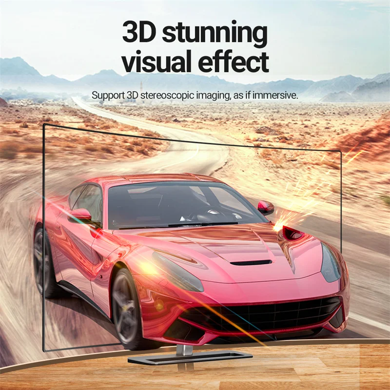 DisplayPort 1.4 Cable DP To DP Adapter 8K 60Hz 4K 120Hz HDR 165Hz Display Port Adapt Audio Video Cable For PC HDTV Projector