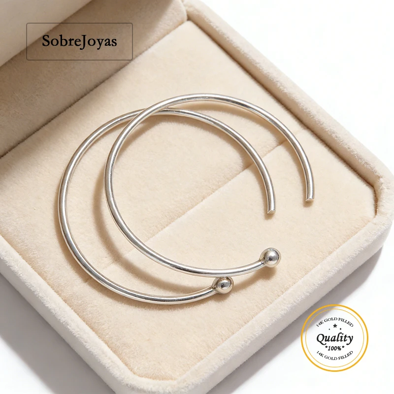 

Серебряные (925 пробы) бесконечные шариковые петли для серег 18/26 мм, компоненты для серег-петель 0,64 мм, фурнитура для оптовой продажи