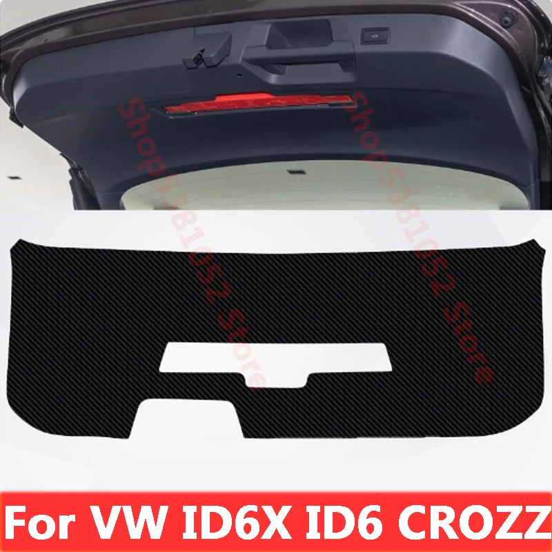 

For VW ID6X ID6 CROZZ Car Trunk Tailgate Protection Pad Trunk PU Leather Anti-dirty Pad Decorative Accessories Cover