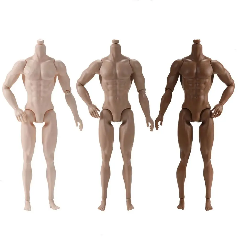 

31cm Height 1/6 Male Body White Normal Tan Strong Man Male Model 13 Joint Replacement Action Figure Body Doll's Accessories