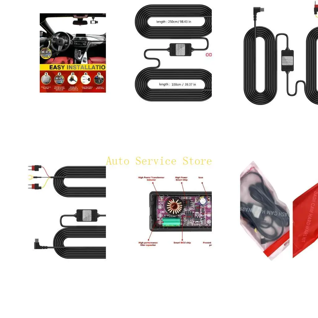 

462A Жесткий провод типа C, подходящий для навигационных видеорегистраторов, с системой защиты от напряжения, обеспечивает