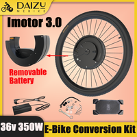 Electric Bike Conversion Kit Imortor 3.0 Display App Control Front Motor 36V 350W USB Port Bicycle Accessory 24''26''27.5''700c