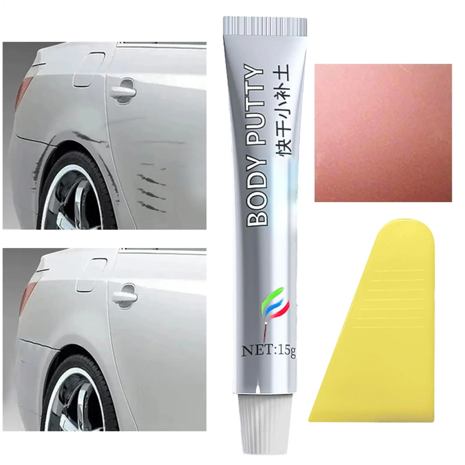 Quick Drying Putty Auto Painting Pen Car Body Putty Scratch Filler Assistant Smooth Vehicle Paint Care Repair Car Body Compound