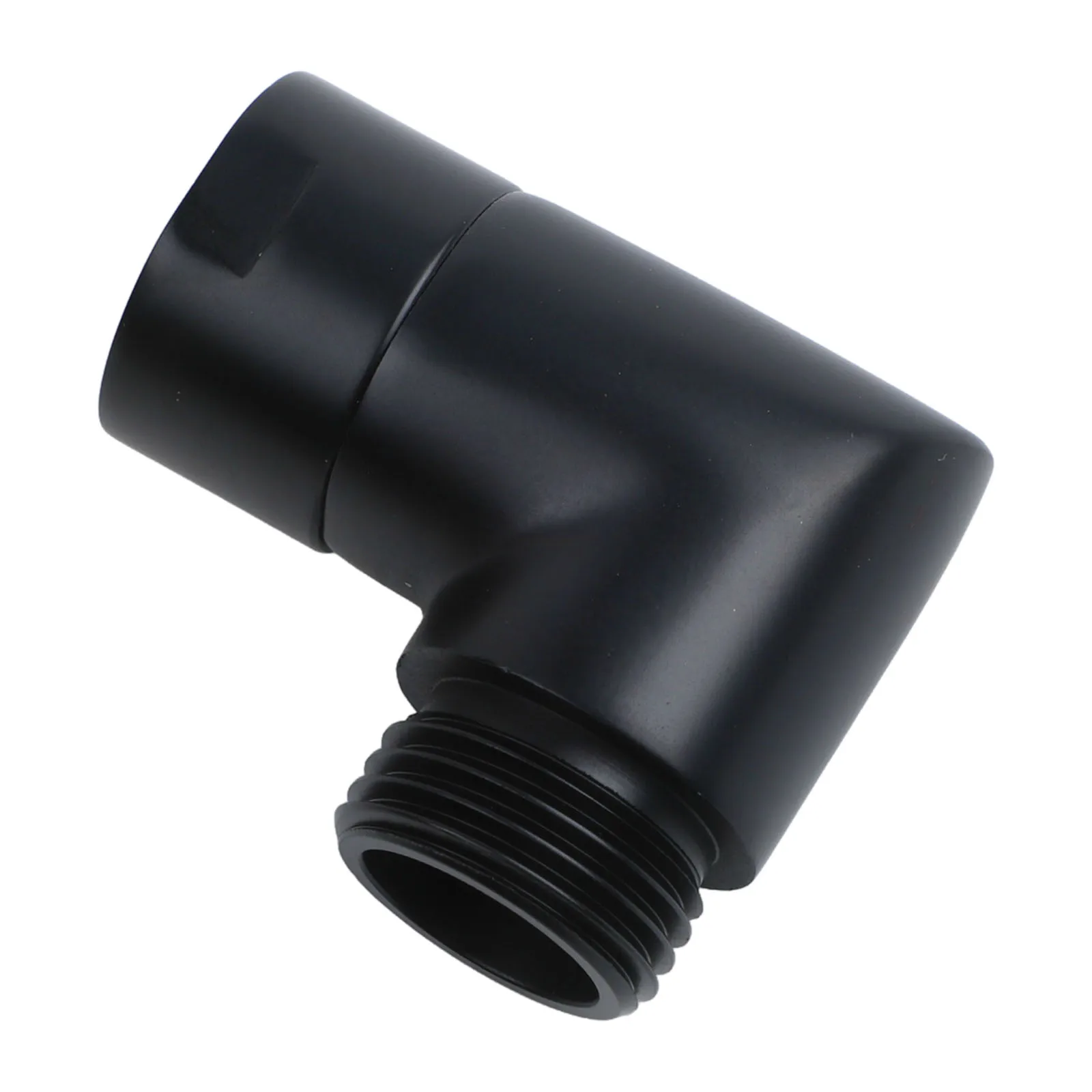 G1/2 Hand Shower  Top Spray Elbow Black  Angle Female  Thread  And Male Thread 90° Shower Head Connector Elbow Adapter