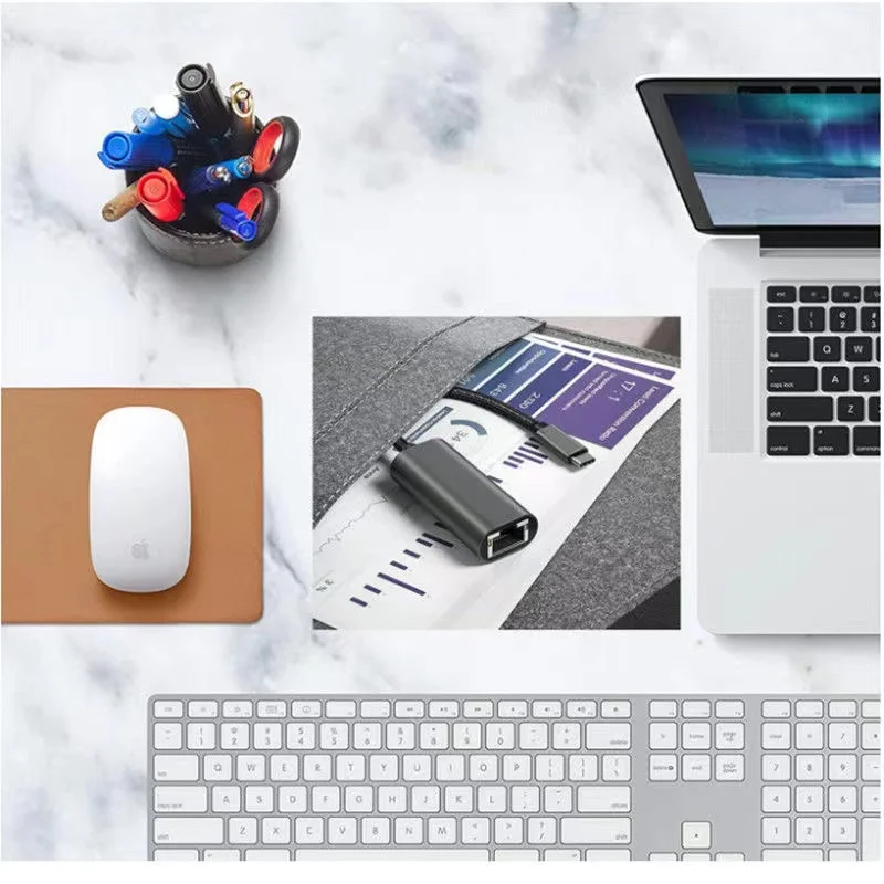 Modem Metal 3.0 Gigabit Driverless NIC Type-cTO1000M NIC alluminio TYPE-C a porta RJ45