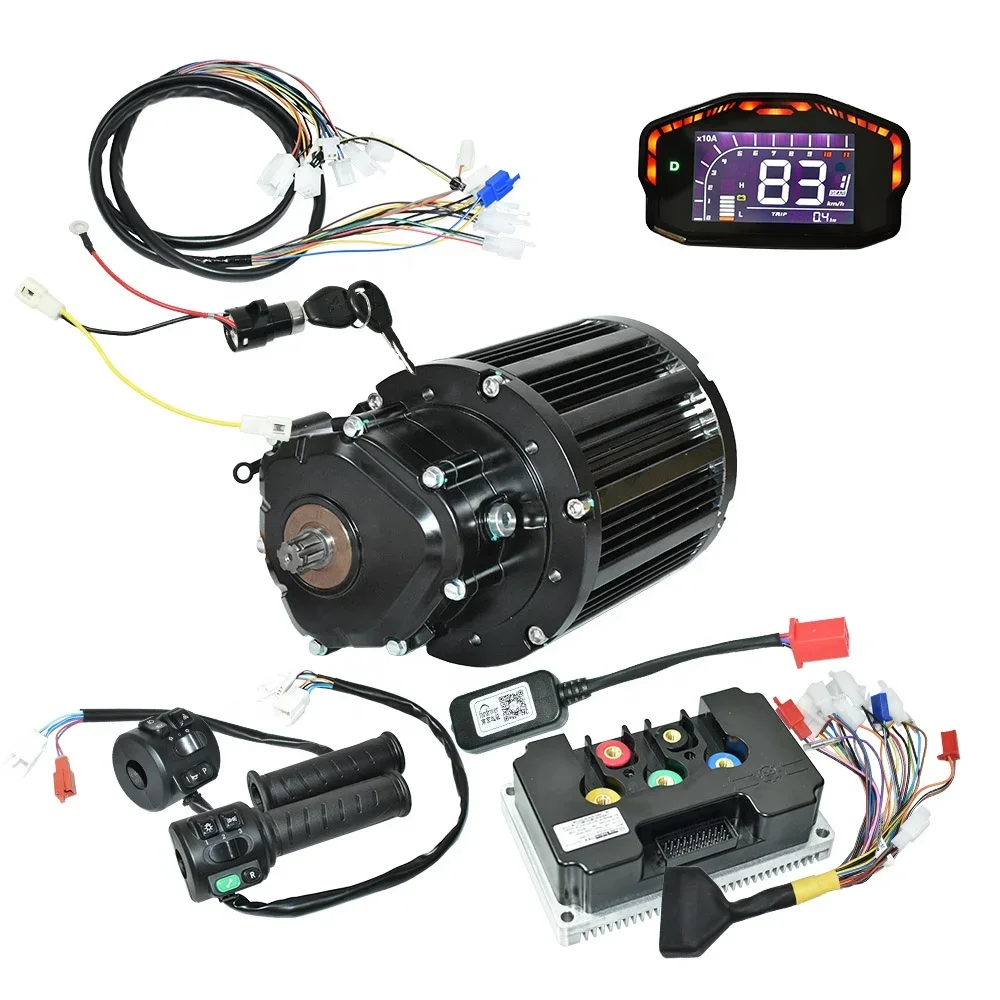 High-performance Custom Electric Drive Motorcycle Build Off-road E-bike 13.5kw Peak-power 72V/96V Electric Mid Drive Motor Kit