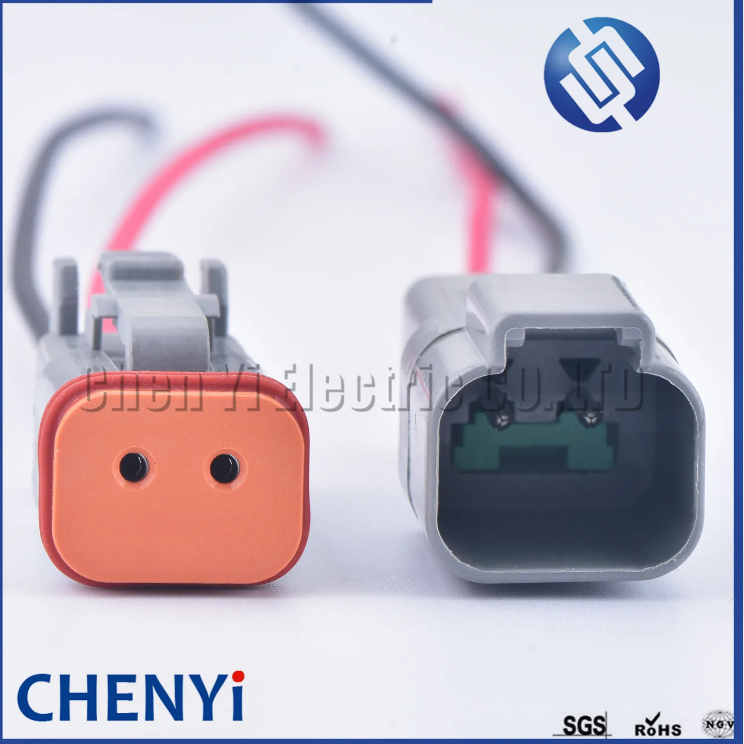 Deutsch DT series 2 Pin male female Auto Waterproof Connector DT06-2S DT04-2P Automotive Electrical Wire Harness pigtail Plug