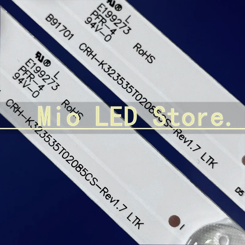 Imagem -02 - Led Backlight Tira Lâmpada para Crh-k323535t02085cs Zk32d08-zc21fg05 Led32h8 32s230 10 40 Pcs