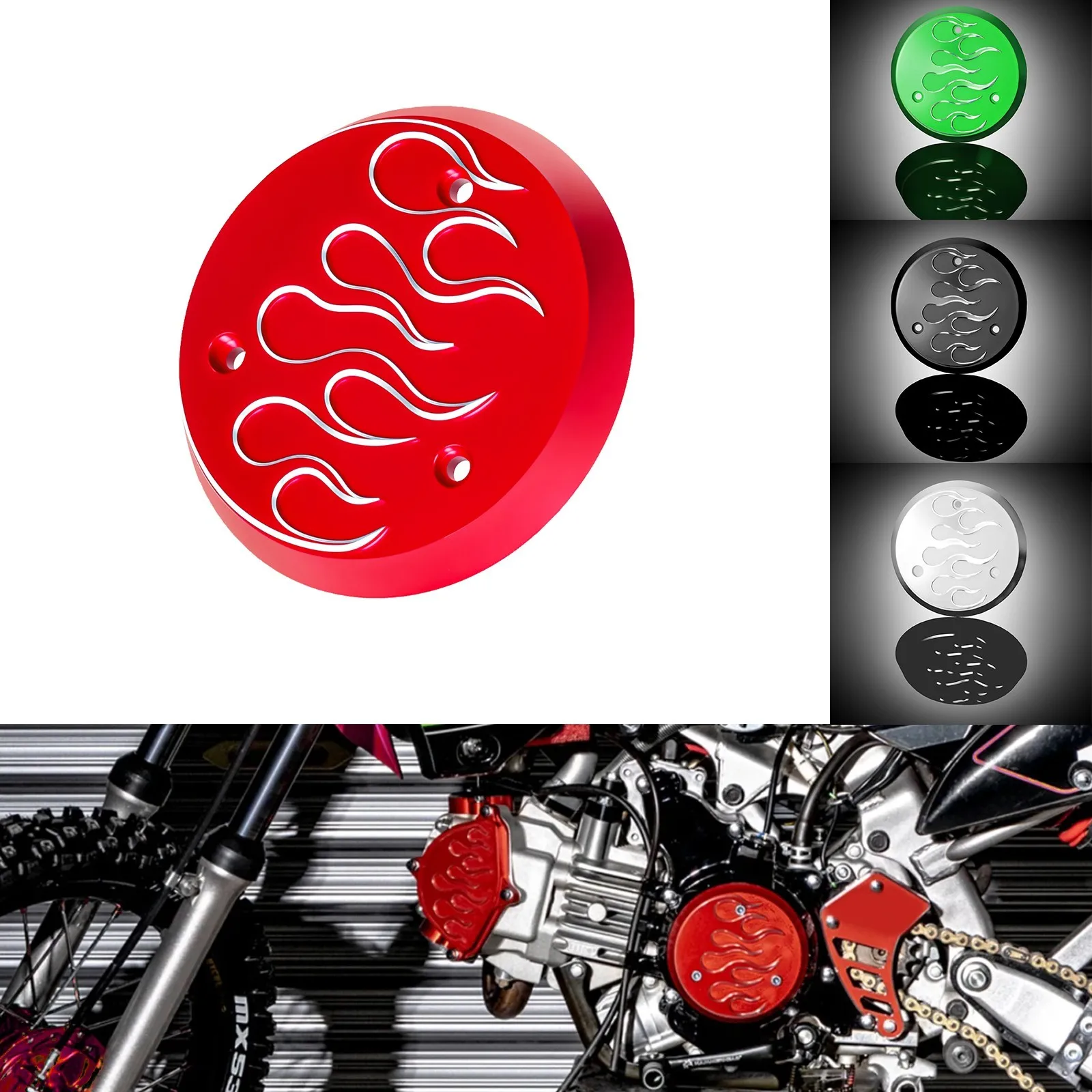 

3D CNC Motorcycle Engine Ignition Cover For KAWASAKI KLX110 KLX110L KLX110R 2010 2021 2022 2023 2024 2025