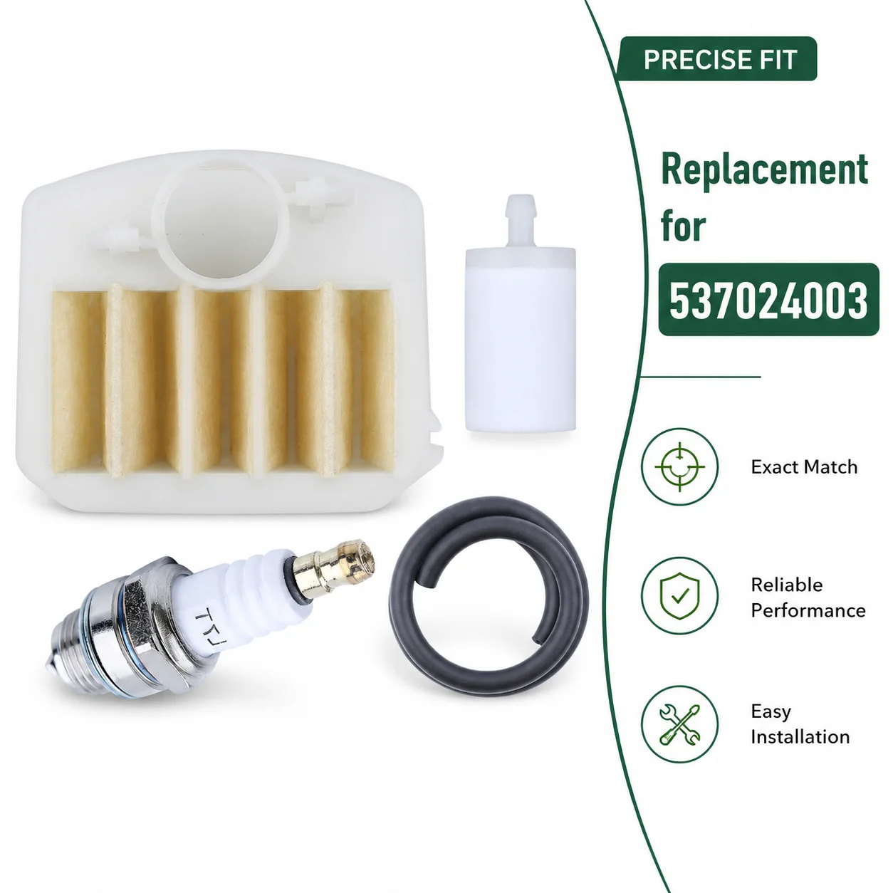 Air Filter Fuel Line Spark Plug Fuel Filter For Husqvarna 340 345 346XP 350 351 353 Jonsered 2141 2145 OEM 537024003 581756202