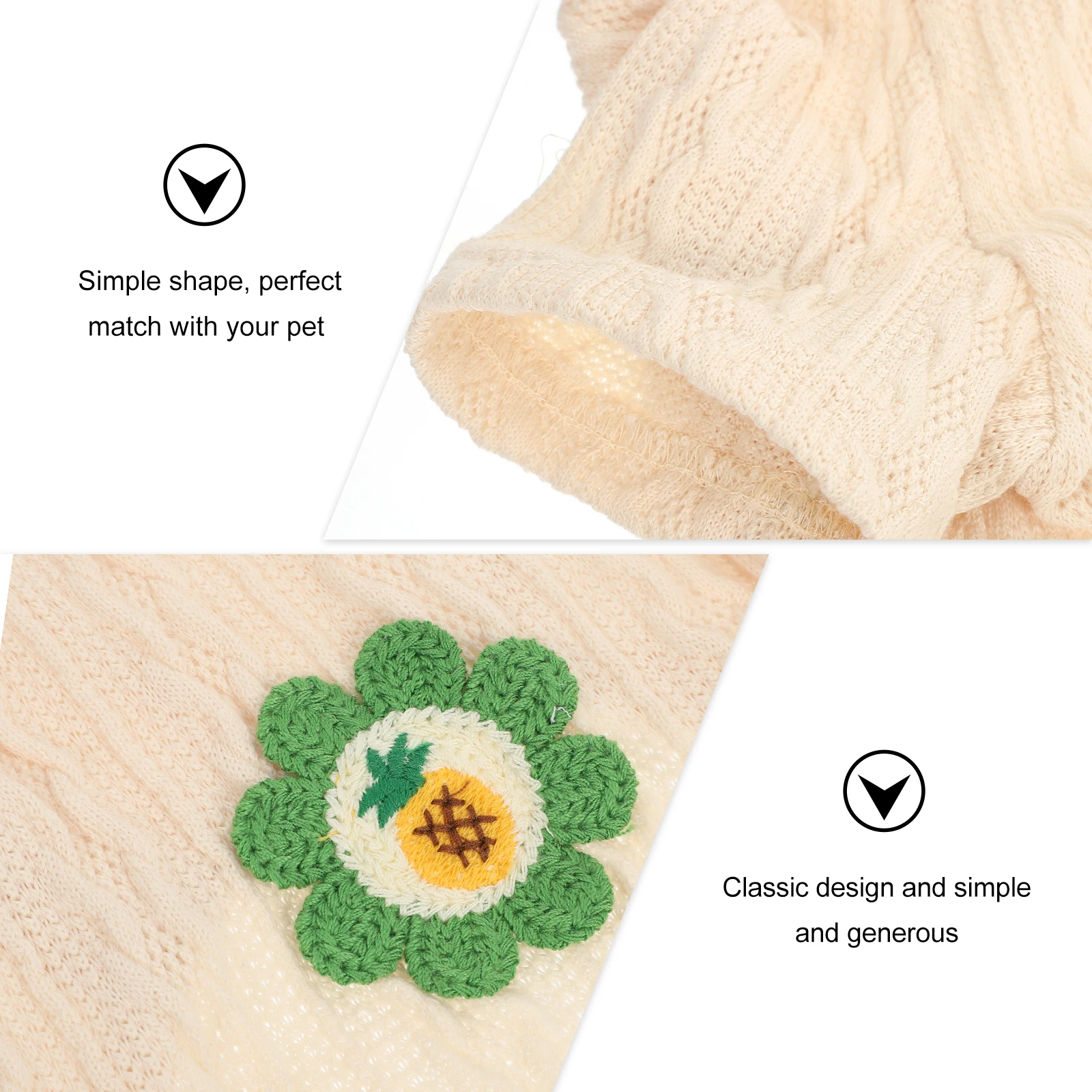 

Pet Dog Winter Costume Clothes Warm Sweater Small Size Fashion Photo Prop Reusable Washable Cozy Knitwear Dog Coat