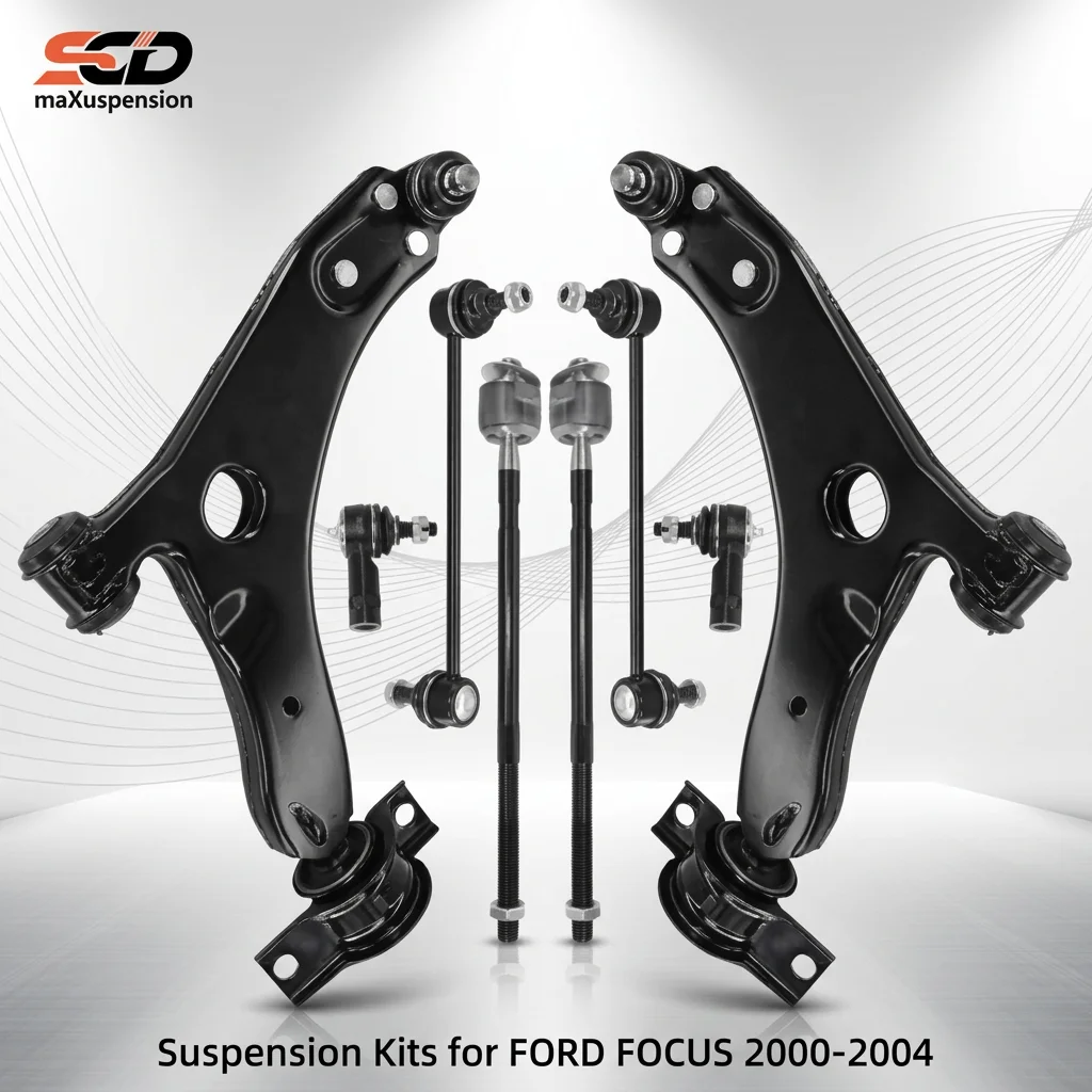 Factory Suspension Kits Control Arm Bushing Stabilizer Bar End Link Inner Outer Tie Rod End for FORD FOCUS 2000-2004 K200067