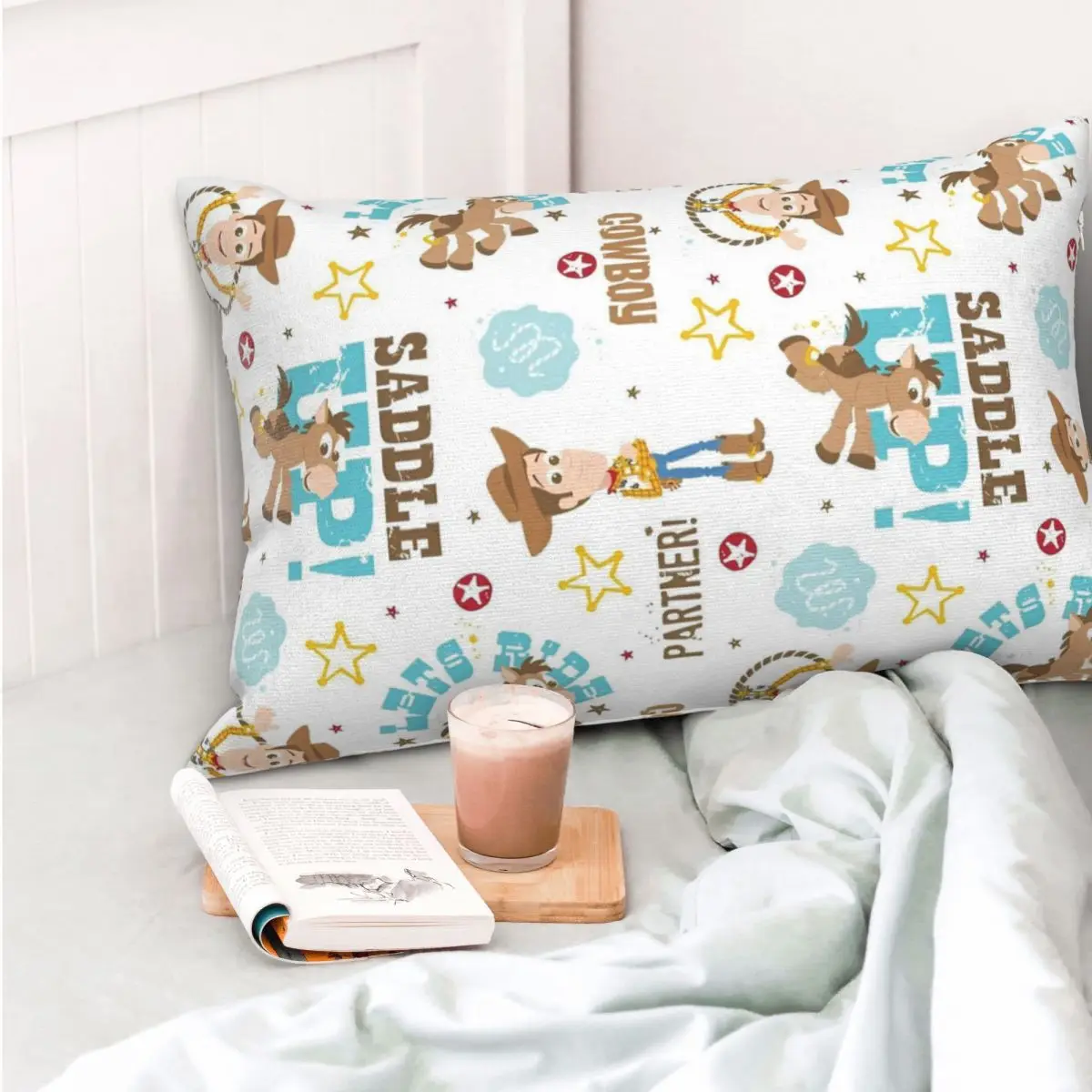 

Toy Story Buzz Lightyear Woody Pillowcase Printed Polyester Cushion Cover Decor Throw Pillow Case Cover Home Square 45*45cm