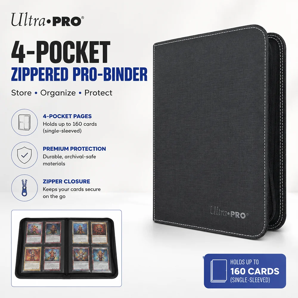 4-pocket-top-loader-zippered-premium-pro-binder-with-20-clear-pages-pu-card-album-holds-80-35pt-toploaders