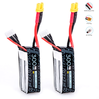 2PCS FLYWOO 300mAh 15.2V 4S 75C Explorer Lithium Battery