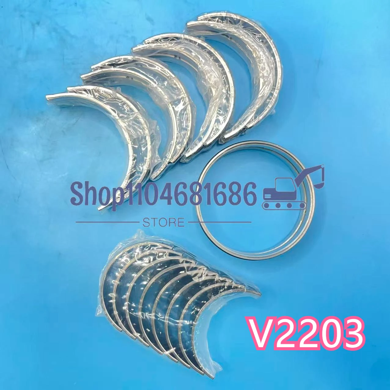For Engine Parts Kubota Bobcat S175 S130 V2203 60MM High Quality Main Bearing & Rod Bearing