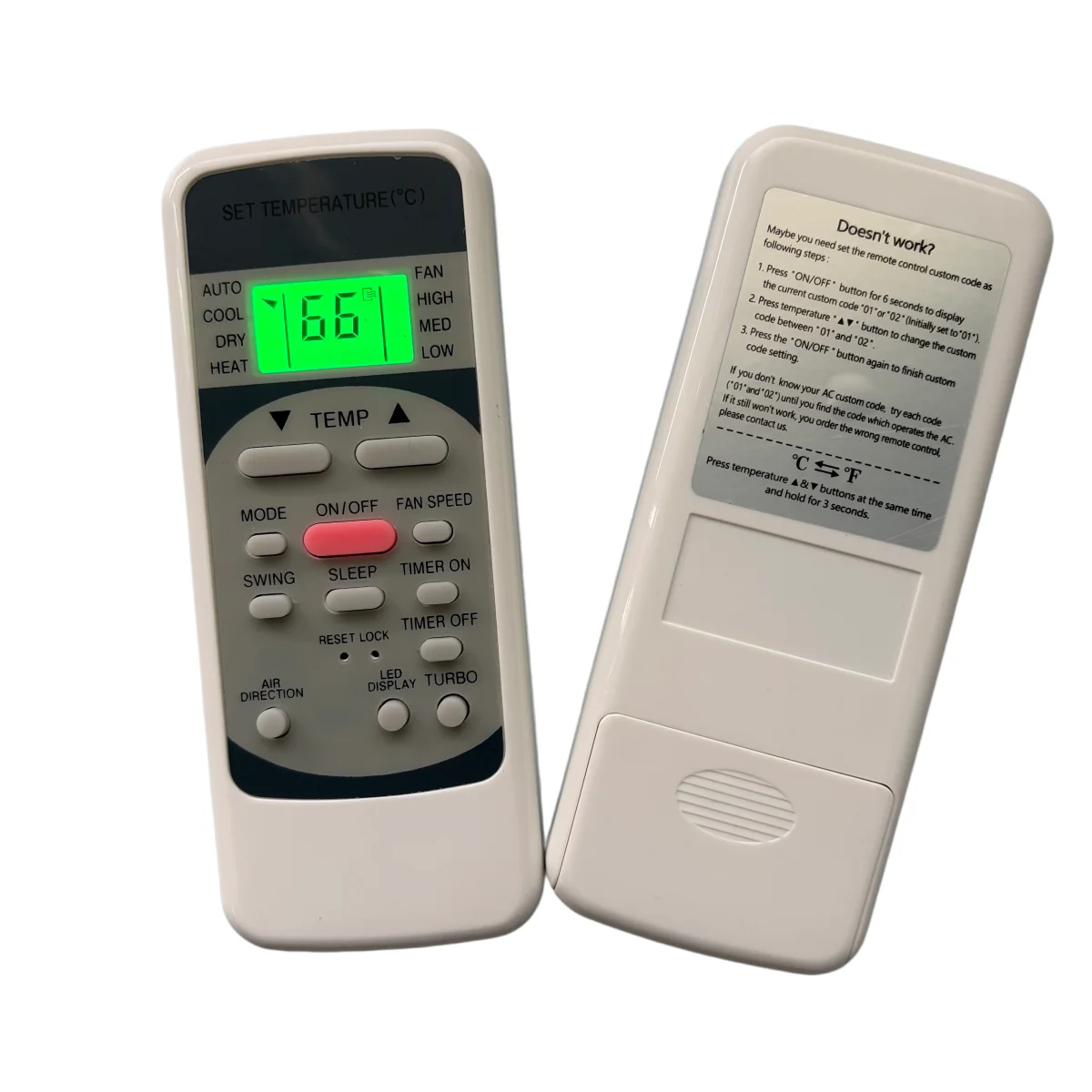 New Replacement For Garrison AC Air Conditioner Remote Control 2477805 2477806 2477807 2477808 2477809 2477810