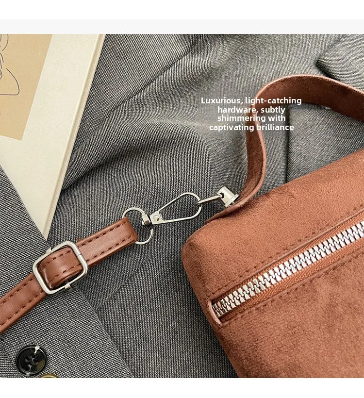 Trendige Damen-Handtasche, stilvolle Umhängetasche, Mini-Geldbörse, lässige Vintage-kleine quadratische Tasche für Ausflüge – Detail 4