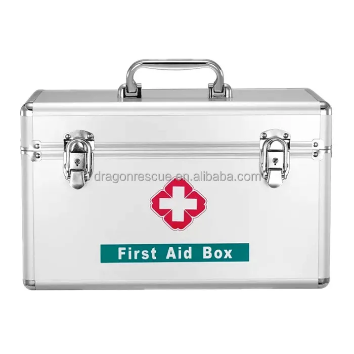 First Aid Equipment Portable Medical Kit Aluminium Alloy First Aid Box For Emergency