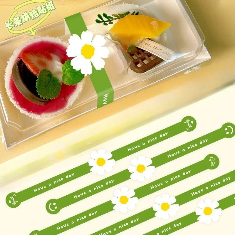 

50 шт. разноцветных модных наклеек для выпечки, украшения тортов и десертов, декоративные наклейки для запечатывания, забавные, милые, изысканные, для DIY, благодарственные наклейки для конвертов