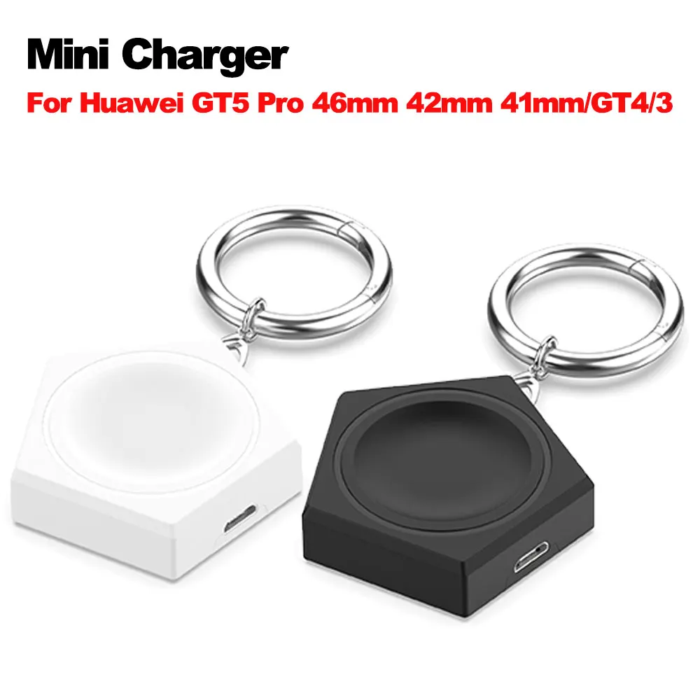 Wireless Mini Charger Adapter For Huawei Watch GT5 46mm 42mm/GT4 41mm/Watch4/ GT2 Pro/GT3 /Honor Watch4/GT Runner/ GT2 Pro/Cyber