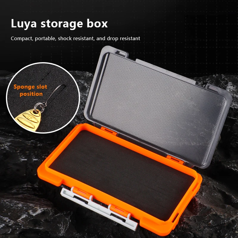 

Коробка для хранения рыболовных приманок и снастей с губчатым вкладышем, надежным замком, портативная, водонепроницаемая, герметичная, рыболовные аксессуары