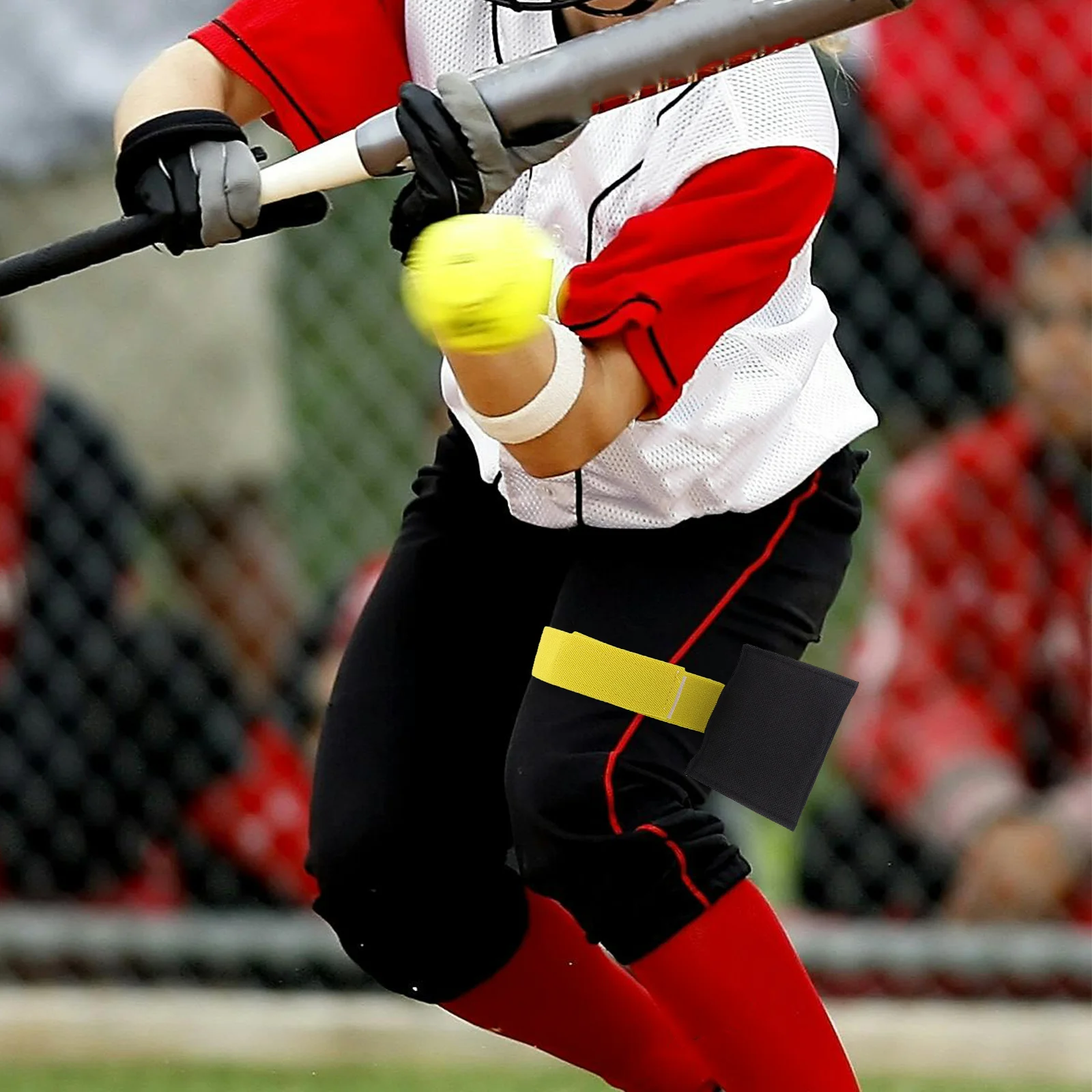 

Softball Pitcher Polyester Leg Strap Training Band Softball Pitching Aid Reusable Pitching Trainer for Beginners Practice