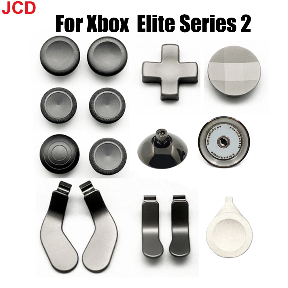 

JCD For XBox Wireless Controller Elite Series 2 Magnetic Analog ThumbSticks Grips Swap Joysticks Caps Metal D Pad Buttons Paddle