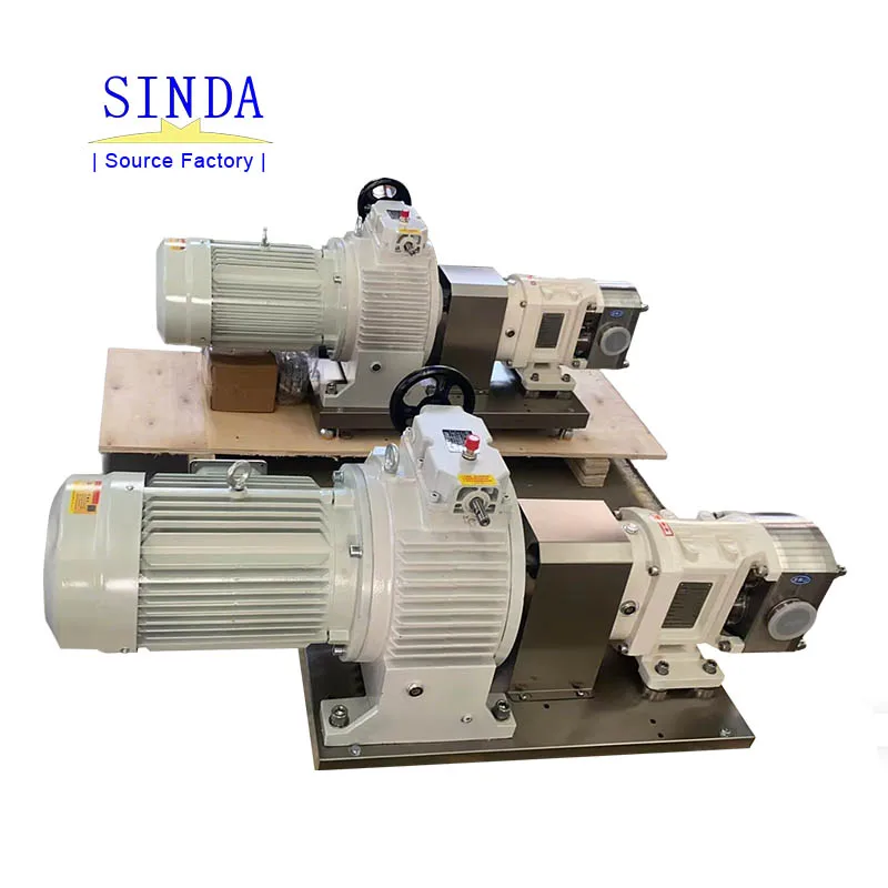 High Quality Stainless Steel Sanitary Rotary Lobe Pump Food Grade High Viscosity Tomato Sauce Lobe Rotor Pump