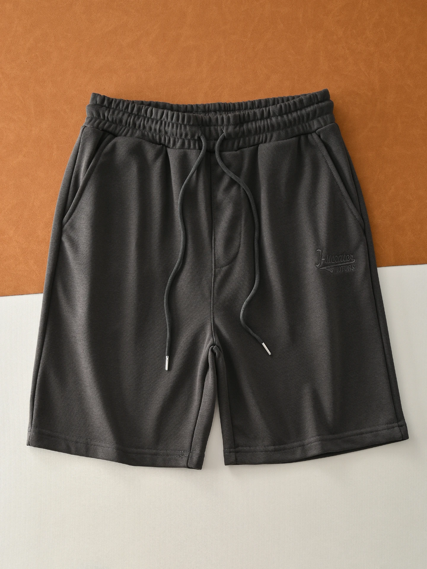 

Heavyweight Loop Cotton American Casual Summer Men's Moisture ng Breathable Sport Five ket orts Straight Leg Pants