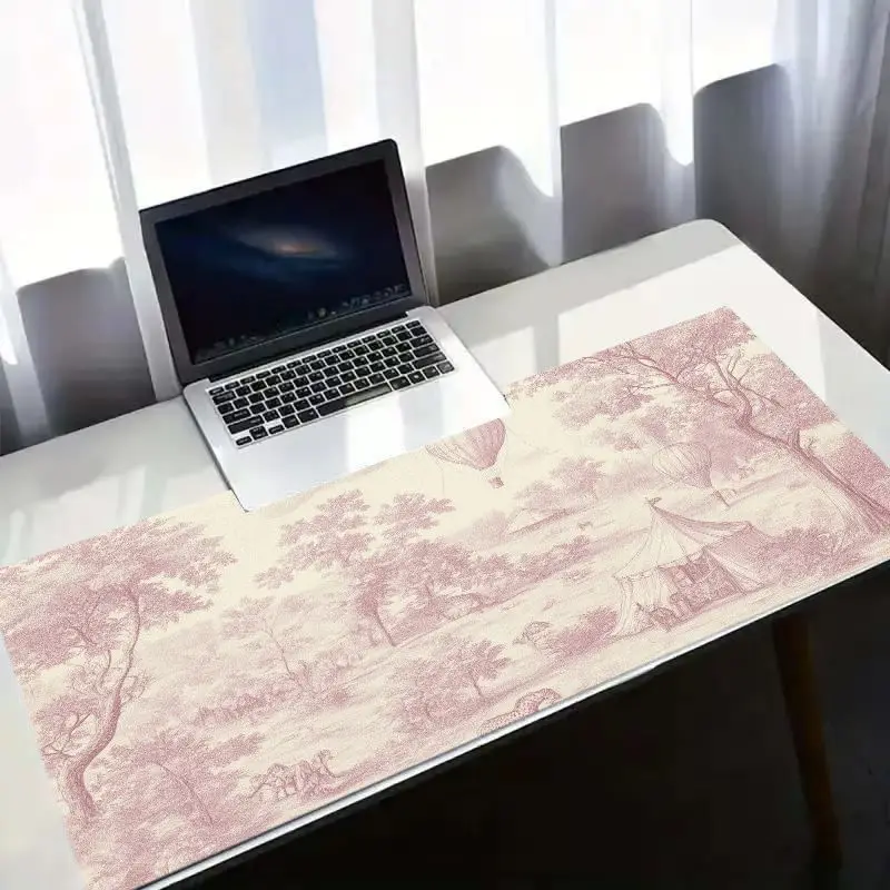 

Various Vintage White Desk Mat Pastoral Office Desk Mouse Pad Home Office Computer Desk Mat Mouse Carpet Mousepad Set Up Playmat