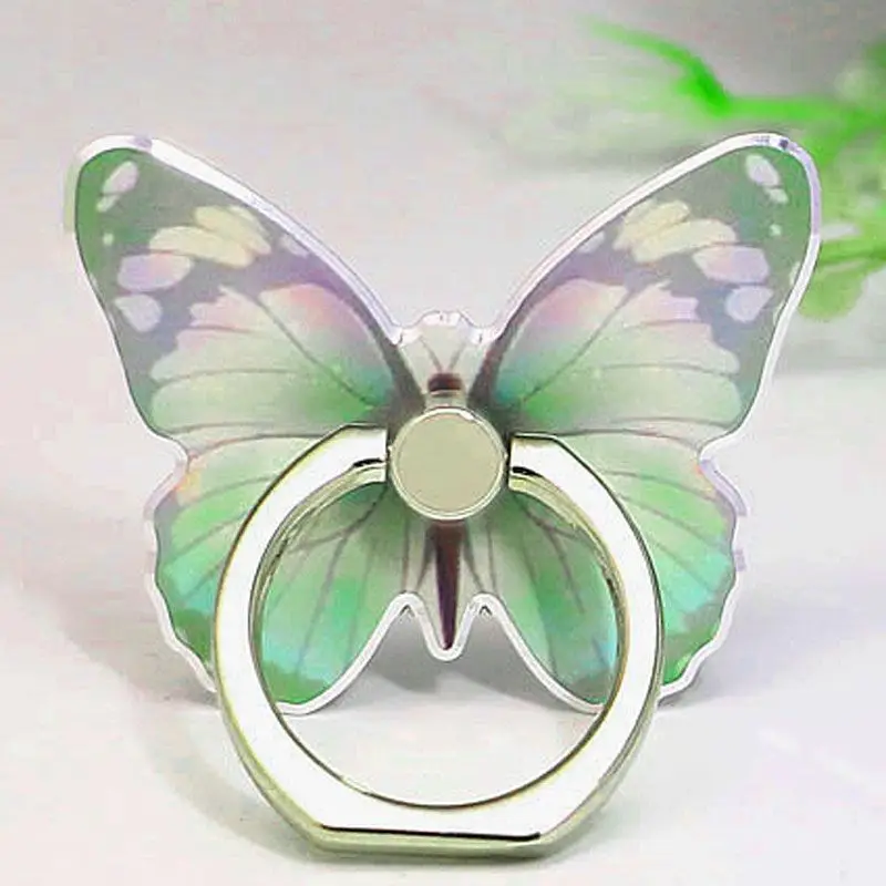 Immagine 4: Supporto Universale di Lusso a Forma di Farfalla per Telefono Cellulare, Anello Adesivo per Dito, Supporto per Smartphone