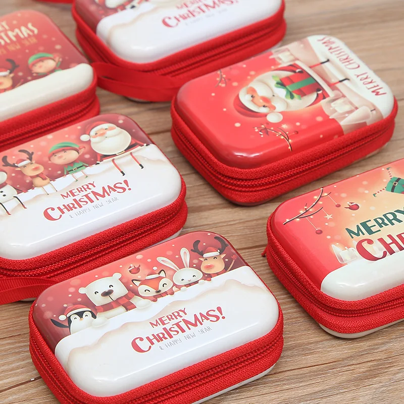 2026 Christmas Wallet, Festive Rectangle Coin Bag with Zipper, Merry Xmas Gift for Friends Family Home Decor