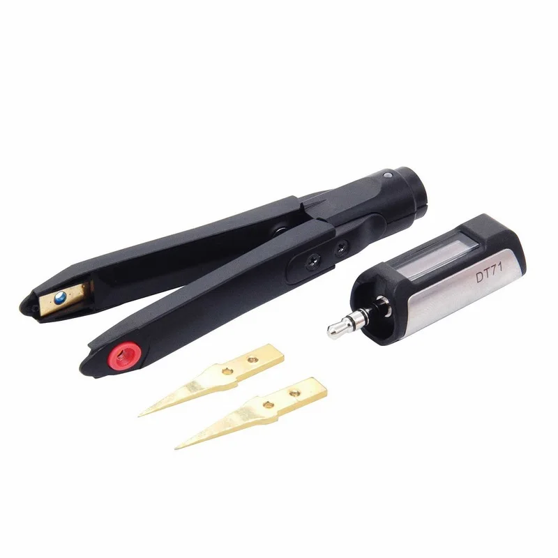 DT71 Mini pinzas digitales inteligentes Medición de puente portátil LCRDVF Componente Generador de señal Multímetro