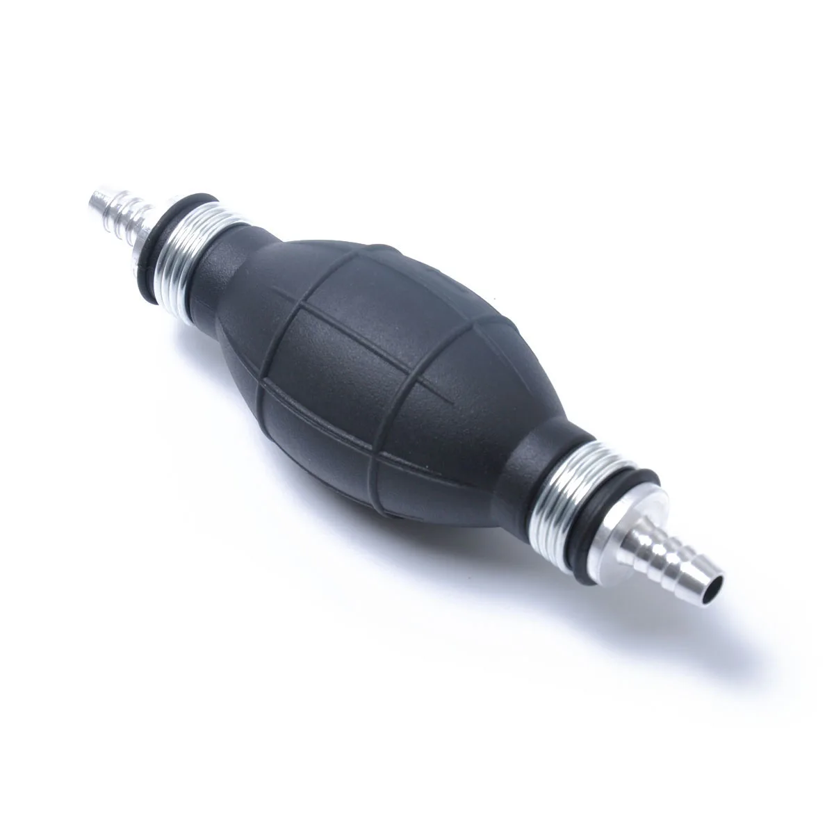 

8Mm Black Rubber Fuel Bulb Hand Pump Check Valve Uv Resistant Fuel Line Assembly Compatible Marine Boat Tractor Caravan