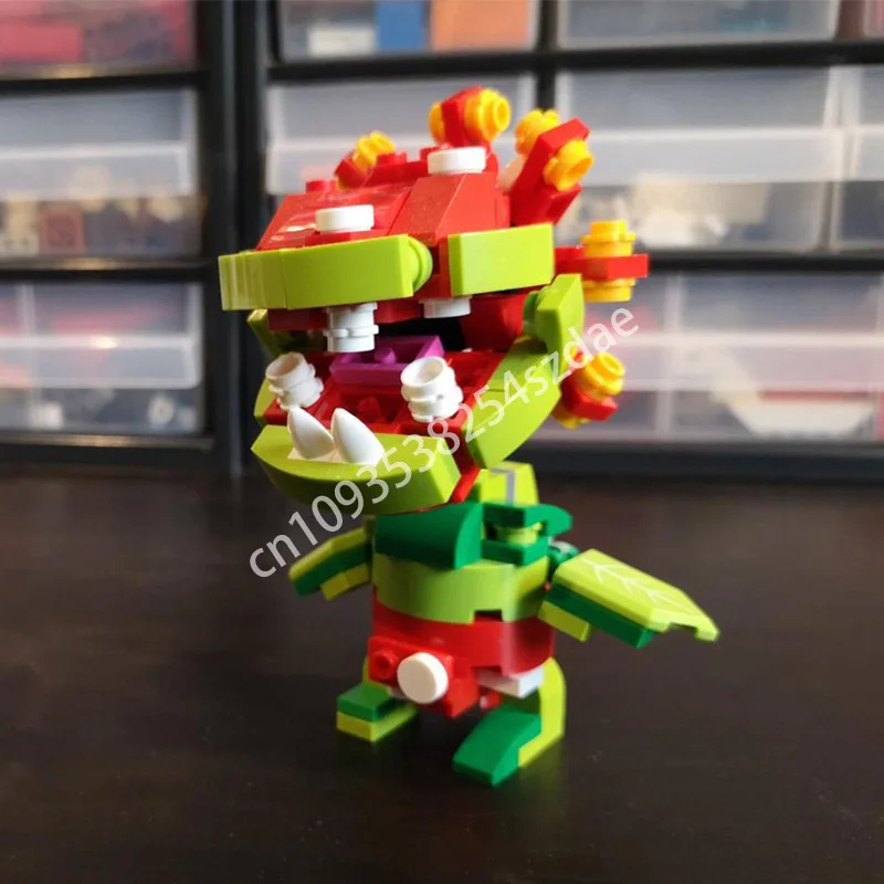 

164pcs MOC Petey piranha Italian Plumber Building Blocks Kids Birthday Education Christmas toy Gift idea Constructing