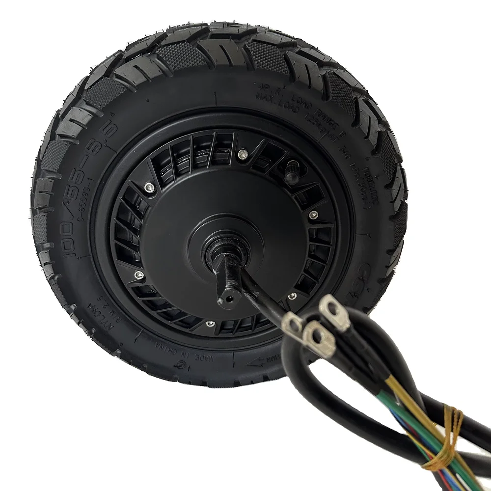 11 inch Dual Hall 60V 72V 3000w 5000w Brushless with Disc Brake for DIY Electric Dual Scooter Hub Motor