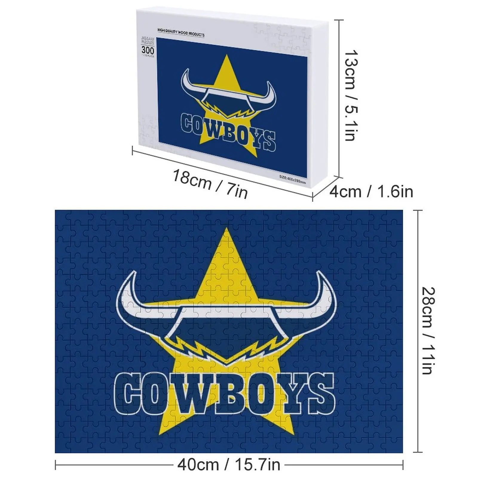 North Queensland Cowboys Jigsaw Puzzle Christmas Gifts Custom Jigsaw With Photo Personalized For Kids Puzzle