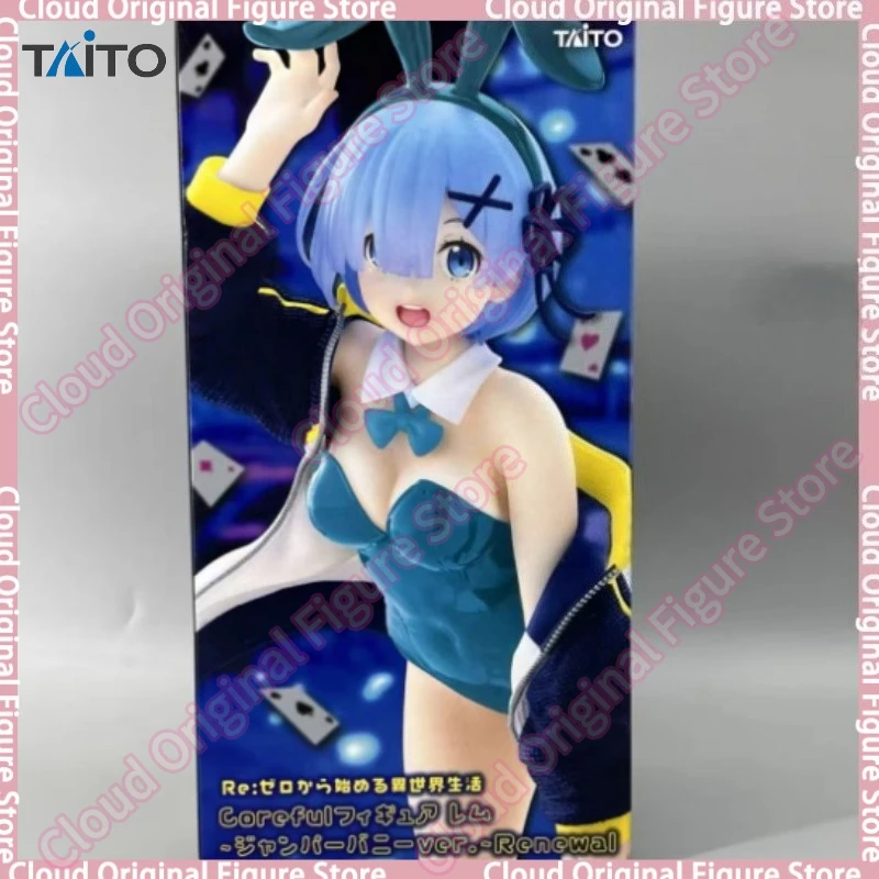 

В наличии 100% ​ Оригинальная коллекционная кукла-игрушка TAITO Re:Zero - Жизнь в другом мире с нуля: Рем в костюме кролика, модель для коллекции, подарок