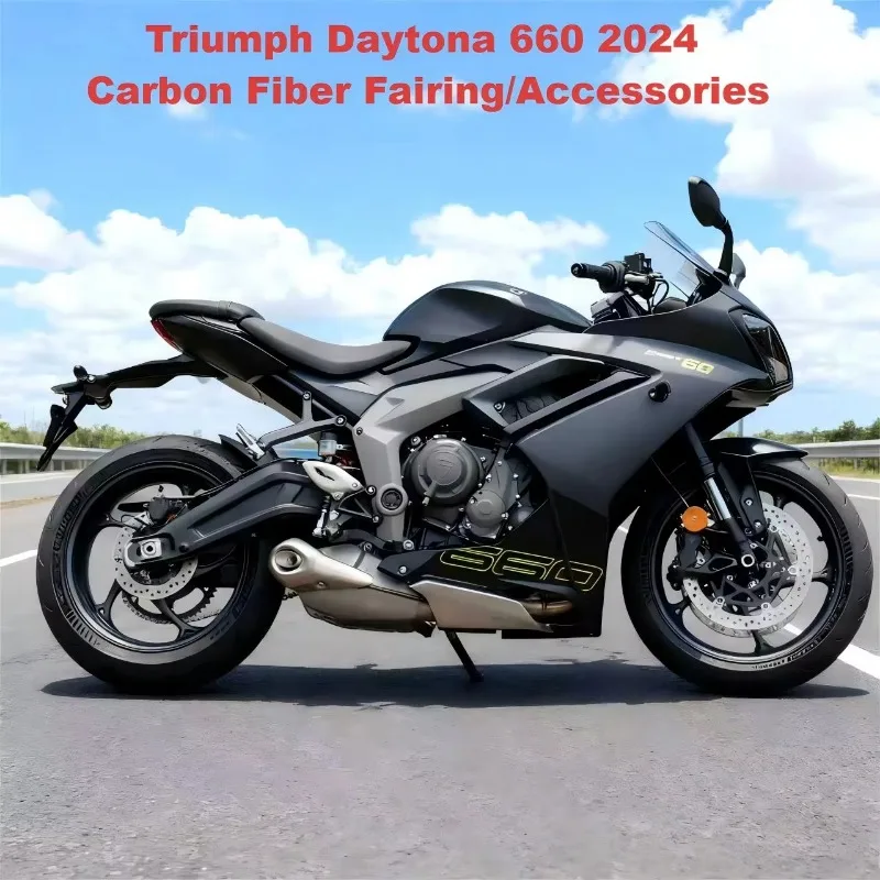 Full-Size Custom Motorcycle Body KitOEM 3K 100% Dry Carbon Fiber Motorcycle Fairing Kit For Triumph Daytona 660 Carbon Fiber Acc