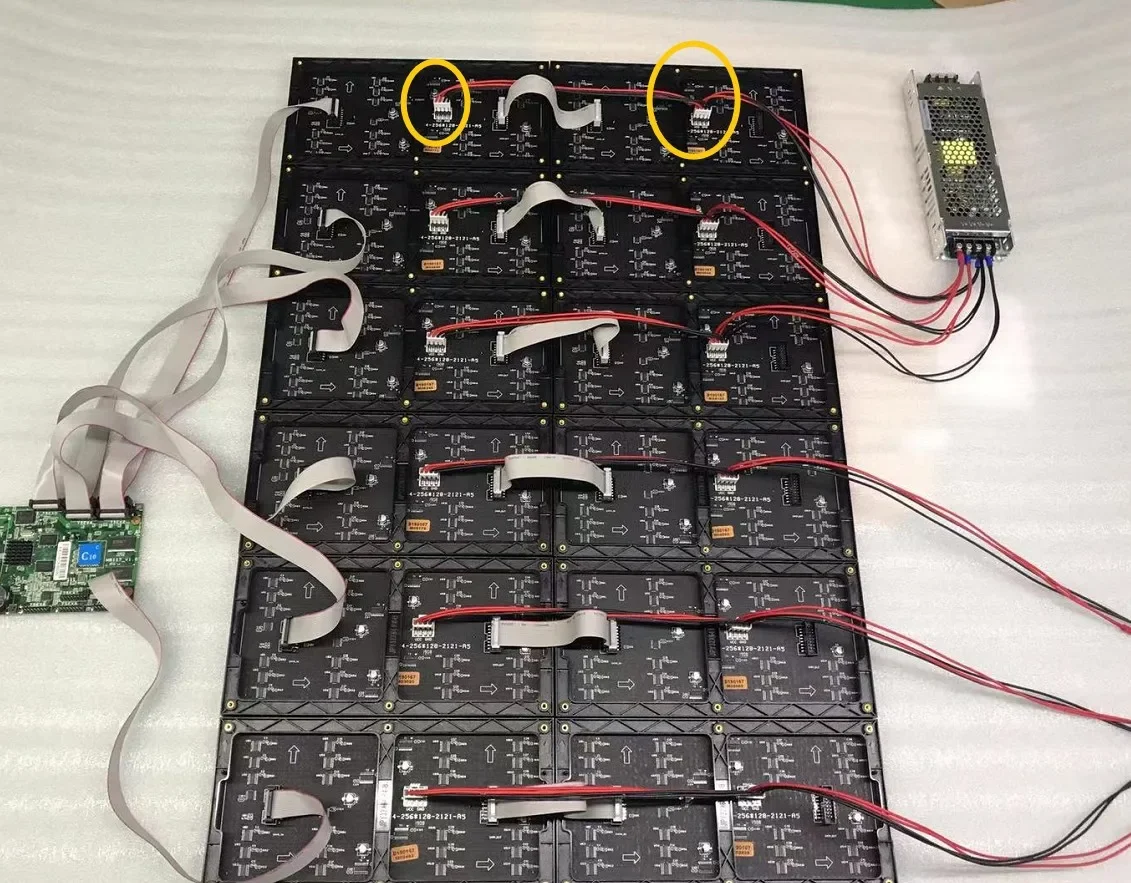 Modulo schermo display a led p5 modulo led smd p5 per interni/RGB 320mm * 160mm 64*32 pixel / p5 modulo matrice di punti led matrice per interni