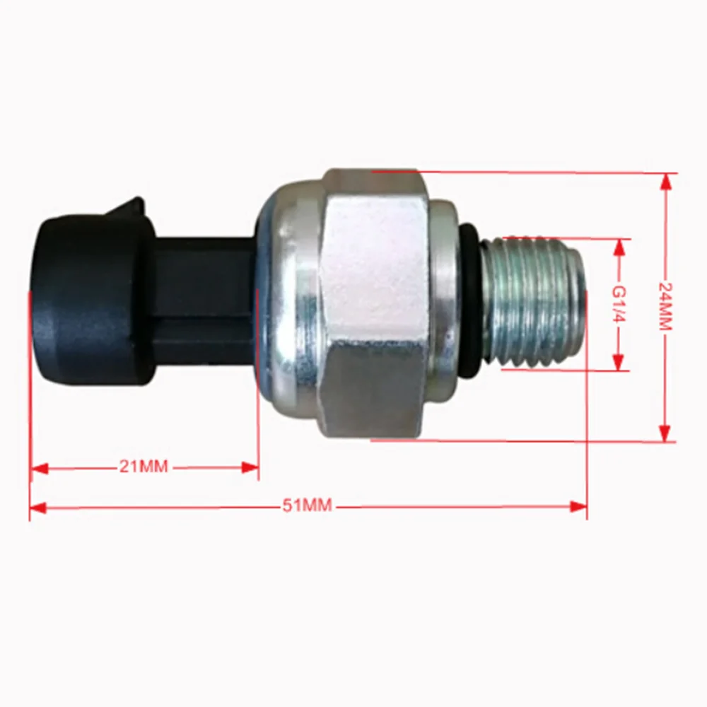 0-0.5Mpa Pressure Transducer Sensor Low Pressure Air Compressor Transmitter Pressure G1/4 DC 5V For Oil Fuel Gas Water Air