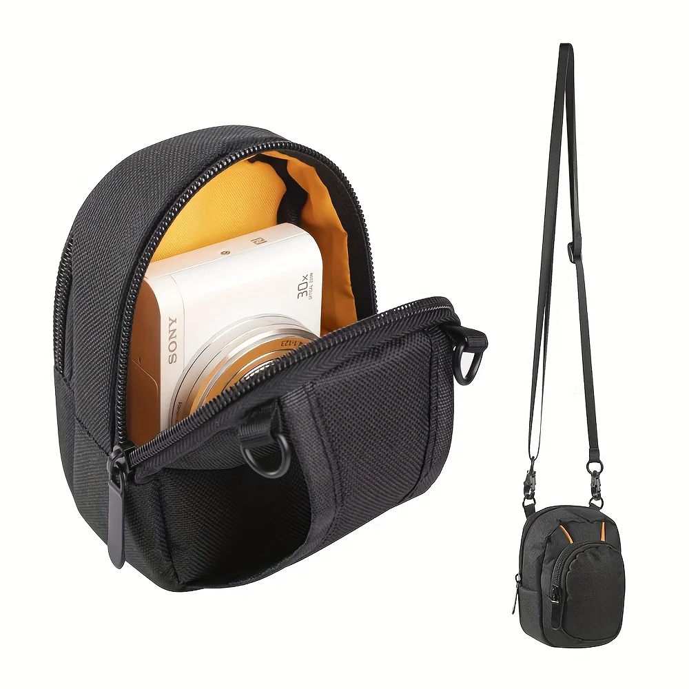 Compact Protective Camera Case Medium Point and Shoot Camera Bag with Zipper Closure