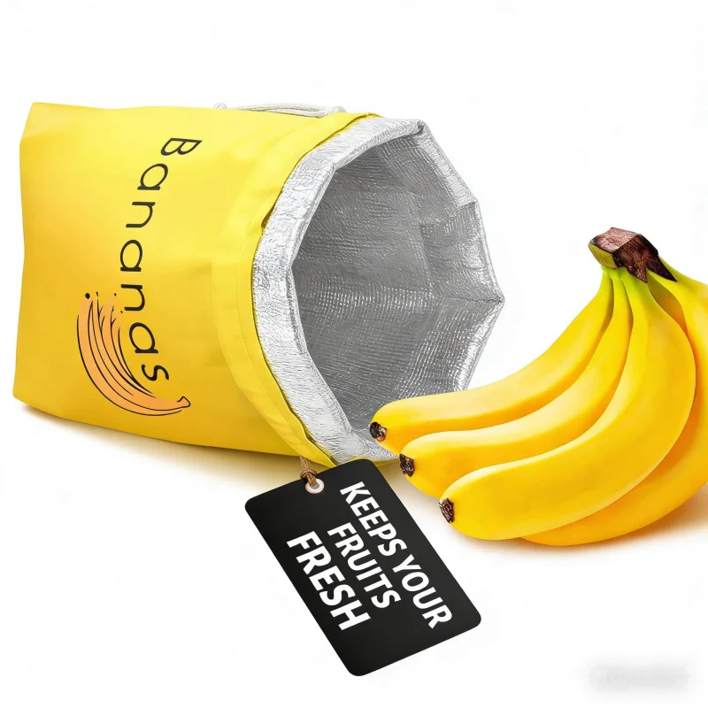 Lebensmittelechter Canvas-Aufbewahrungsbeutel mit Kordelzug, Große Kapazität für die Küche, Spezieller Frischhaltebeutel für Gemüse, Bananen, Zwiebeln