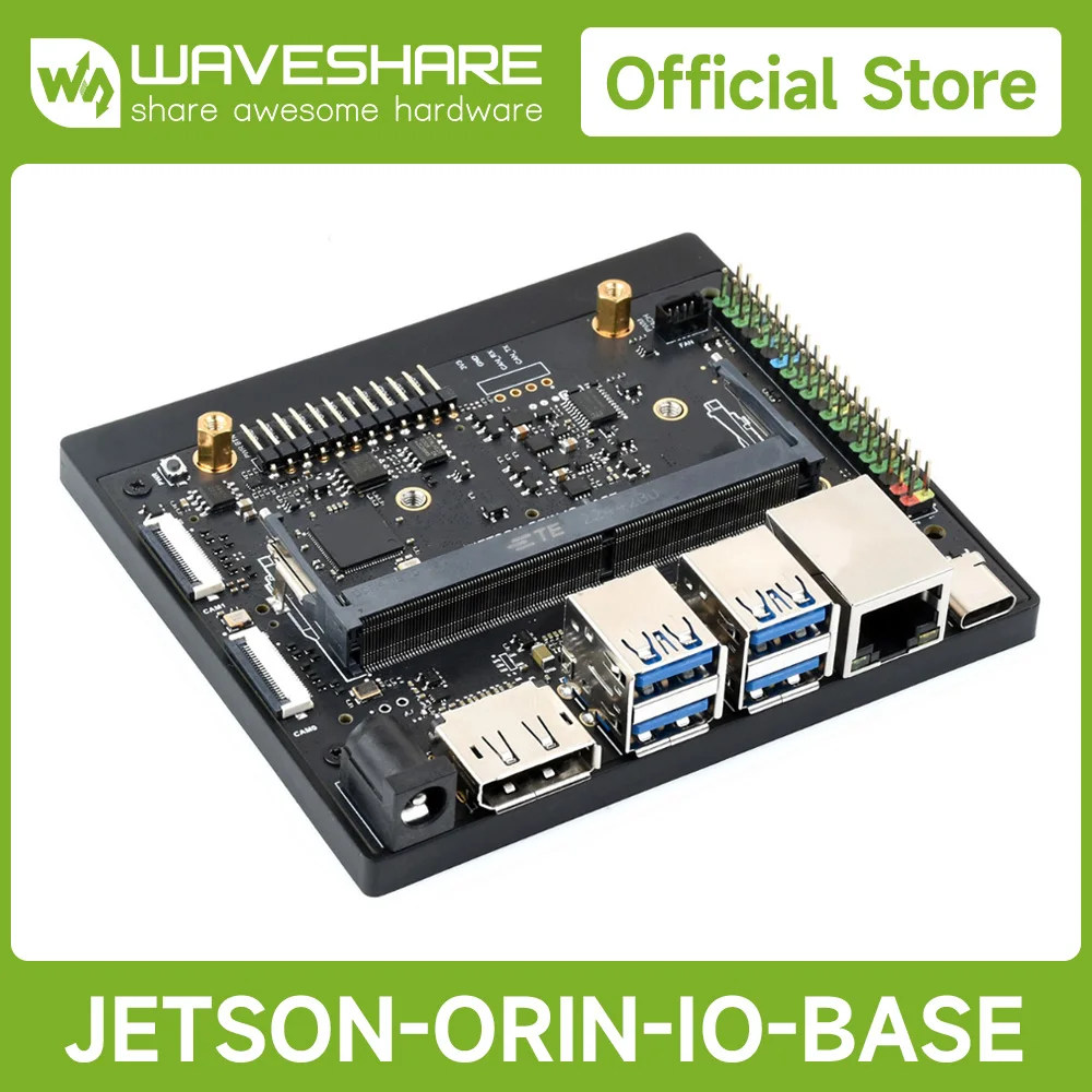 

Waveshare Jetson Orin Nano/NX Development Board Based On Jetson Orin Nano And Jetson Orin NX Module, 5× USB Ports