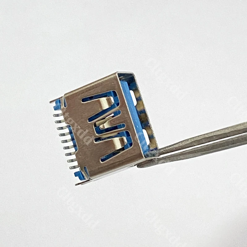 USB 3.0 Typ-A Buchse 9-Pin Rahmenlos Blau Verklebter SMD-Anschluss PCB-Lötanschluss USB-A Buchsenanschluss Ersatzteile zur Reparatur – Detail 7