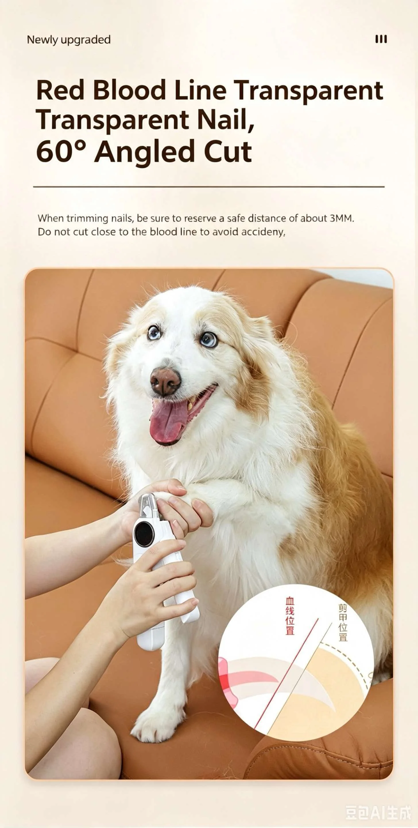 2 In 1 Electric Pet Nail Clipper Grinder Smart Digital Display LED Light USB Rechargeable Low Noise Dog Cat Nail Trimmer Pet Gro