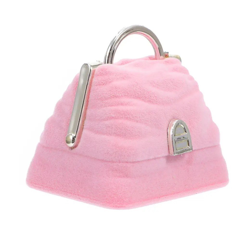 

Креативная фланелевая шкатулка для украшений, элегантный футляр для хранения колец, подарок на помолвку или свадьбу, мини-коробочка для колец, контейнер для ювелирных изделий