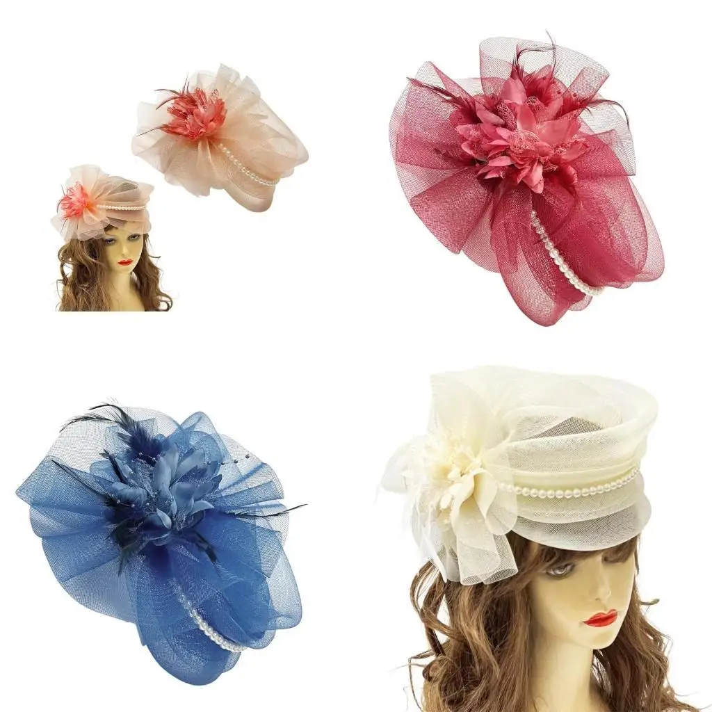 

A52E Graceful Woman 1920s Headpieces Medieval Carnivals Hairband with Beads&Flower